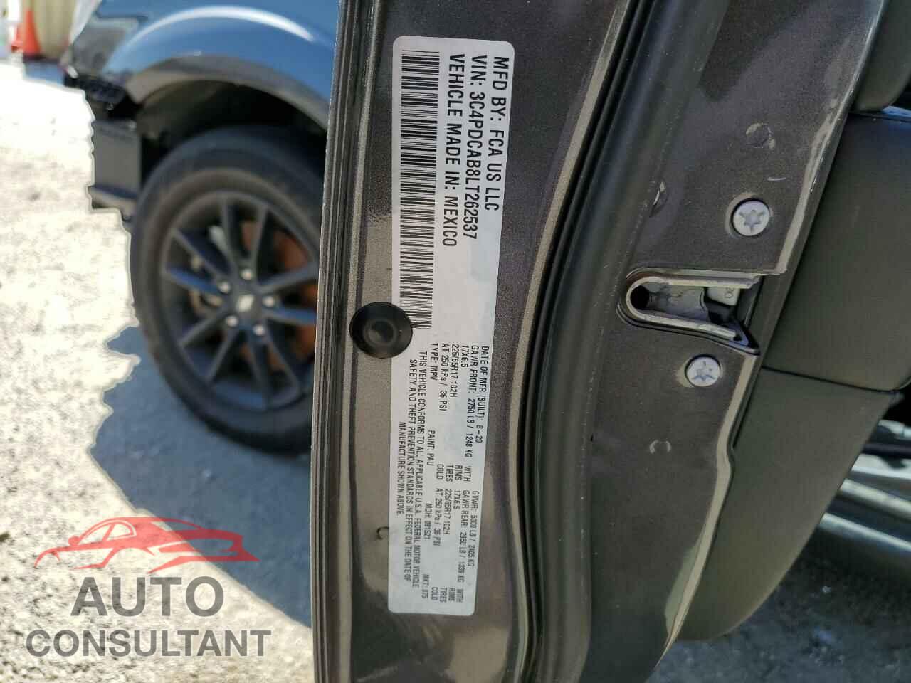 DODGE JOURNEY 2020 - 3C4PDCAB8LT262537