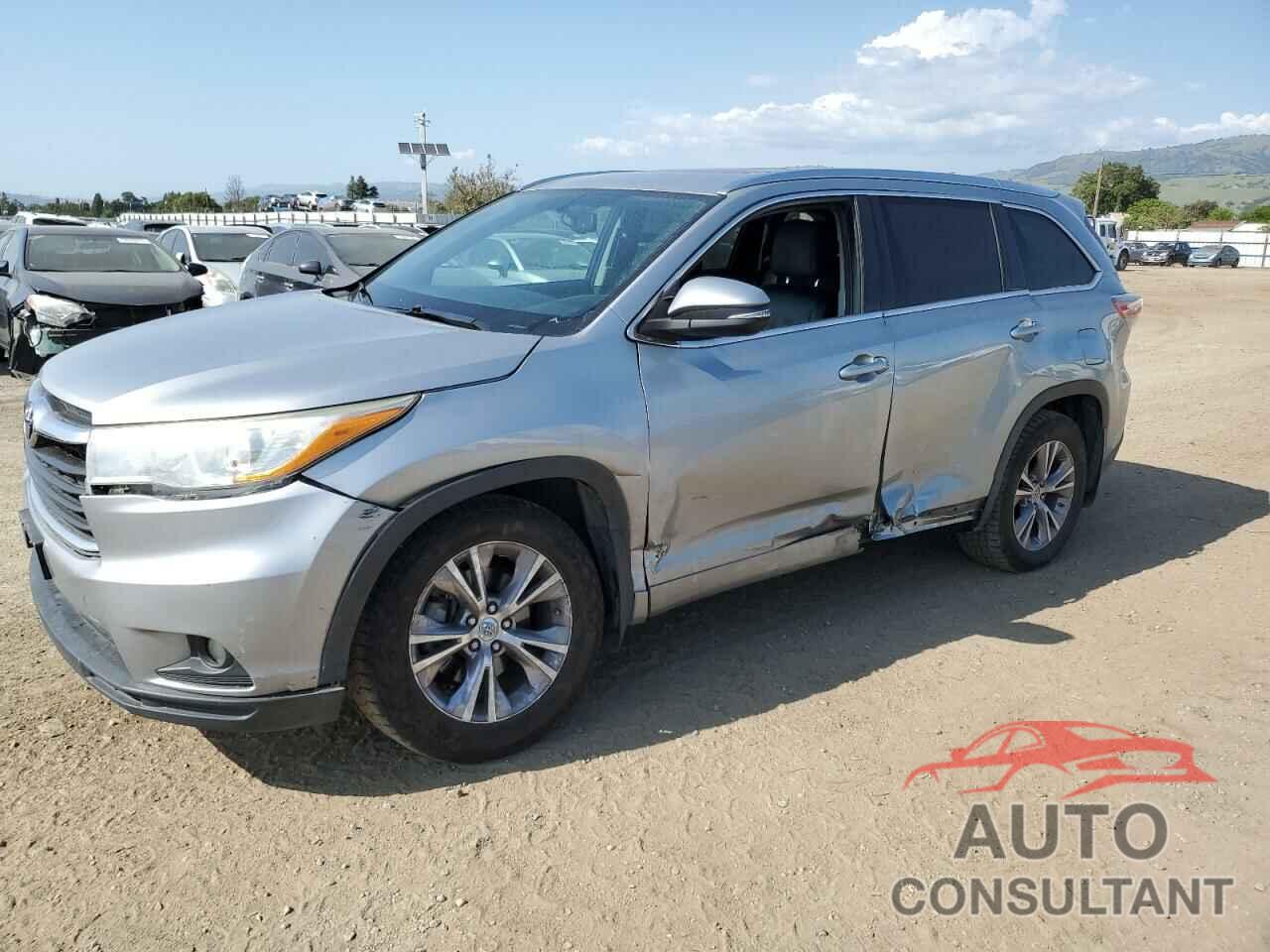 TOYOTA HIGHLANDER 2015 - 5TDJKRFH1FS216509