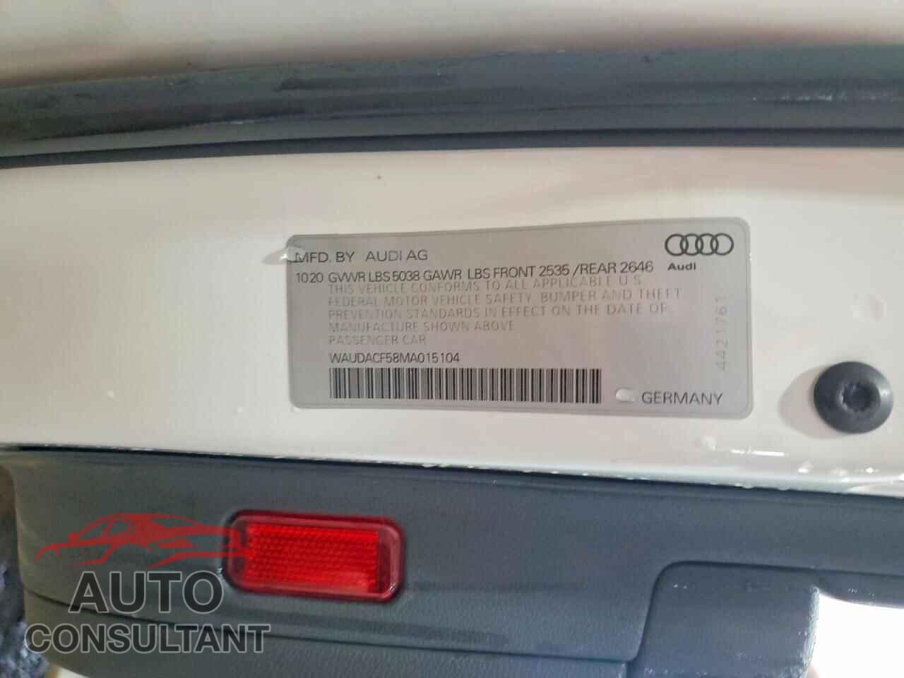 AUDI A5 2021 - WAUDACF58MA015104