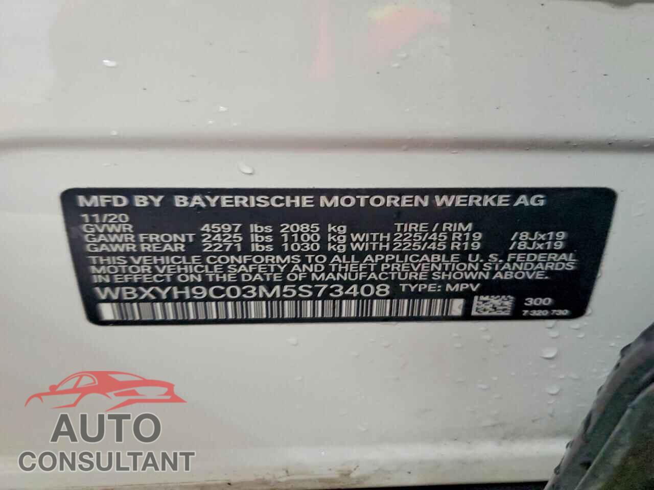 BMW X2 2021 - WBXYH9C03M5S73408