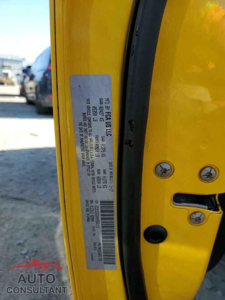 DODGE CHALLENGER 2017 - 2C3CDZGGXHH556112