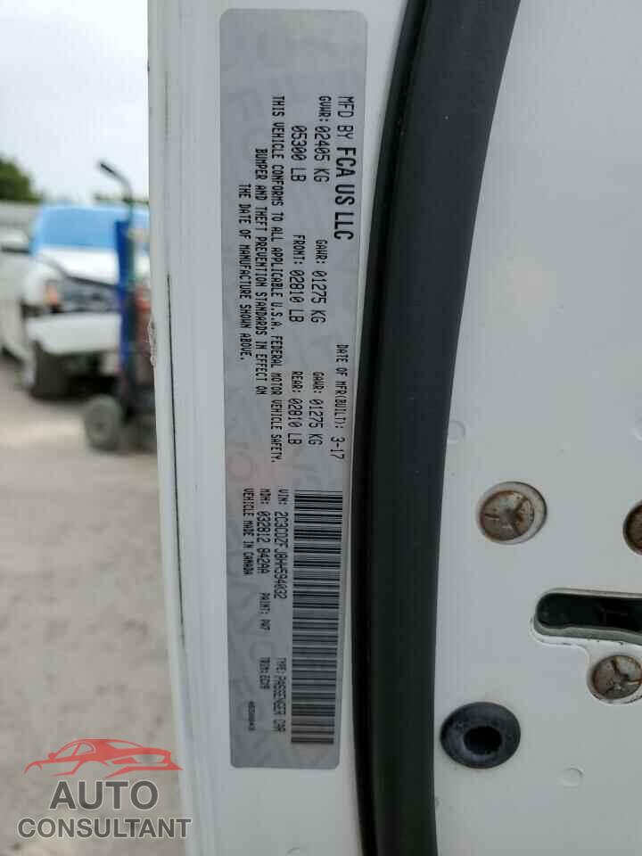 DODGE CHALLENGER 2017 - 2C3CDZFJ8HH594032