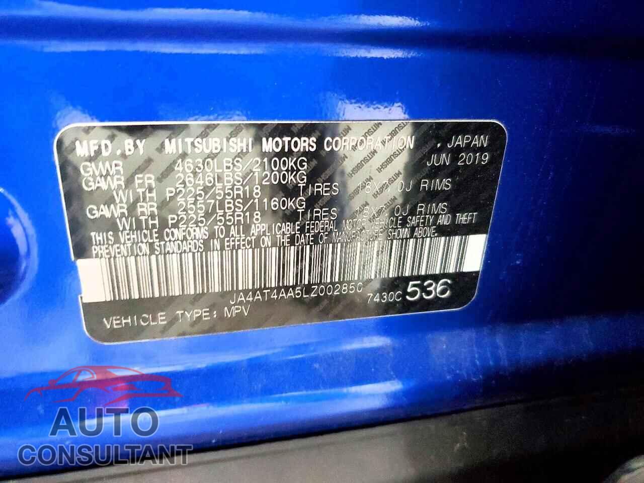 MITSUBISHI ECLIPSE 2020 - JA4AT4AA5LZ002850
