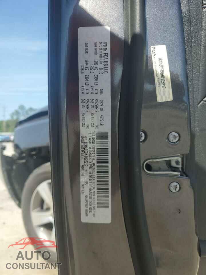 JEEP COMPASS 2017 - 1C4NJDEB0HD125217