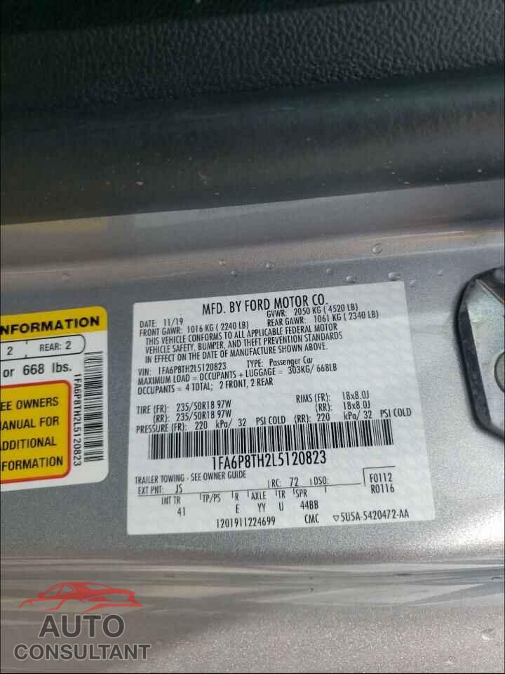 FORD MUSTANG 2020 - 1FA6P8TH2L5120823