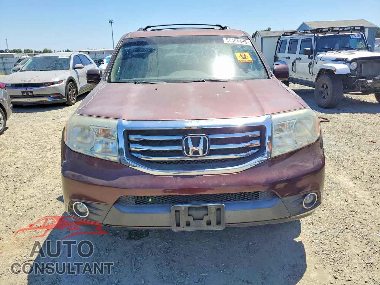 HONDA PILOT 2012 - 5FNYF3H51CB021982