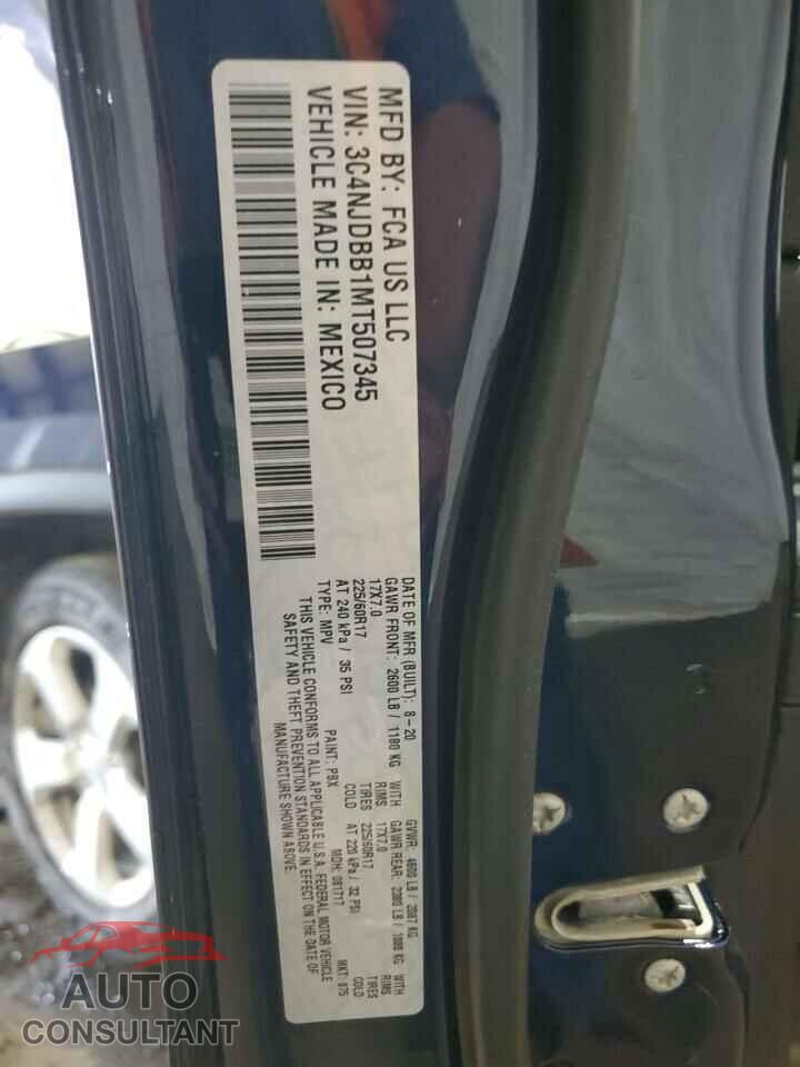 JEEP COMPASS 2021 - 3C4NJDBB1MT507345