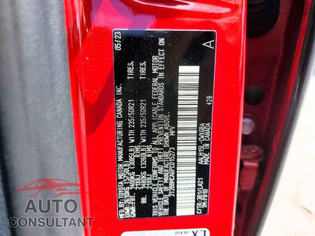 LEXUS UNKNOWN 2023 - 2T2BBMCA6PC015273