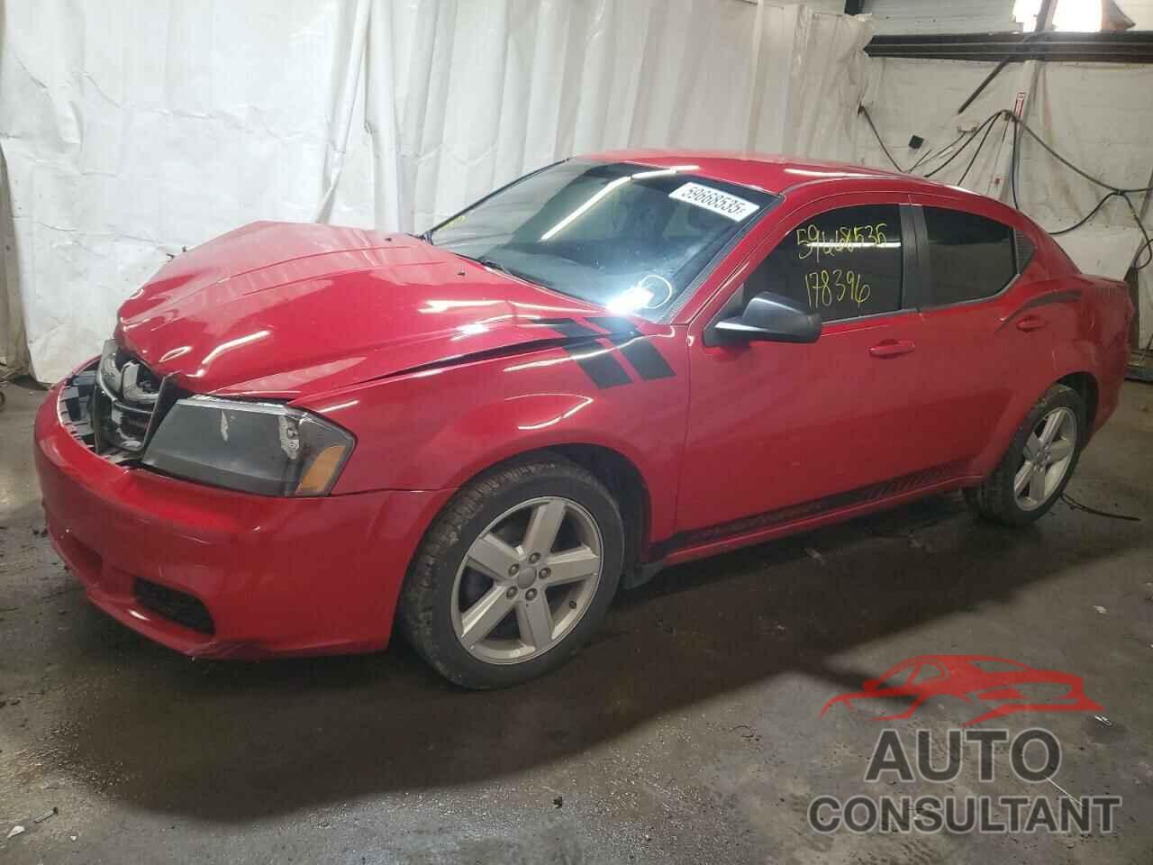 DODGE AVENGER 2013 - 1C3CDZAB0DN607485