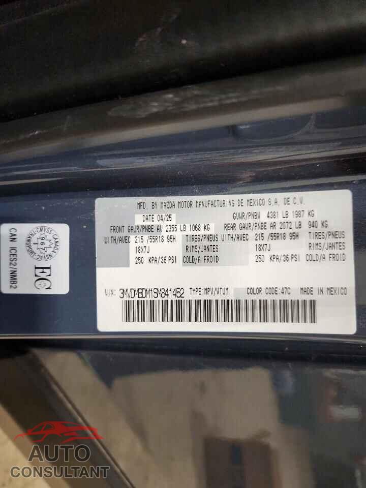 MAZDA CX30 2025 - 3MVDMBDM1SM841452