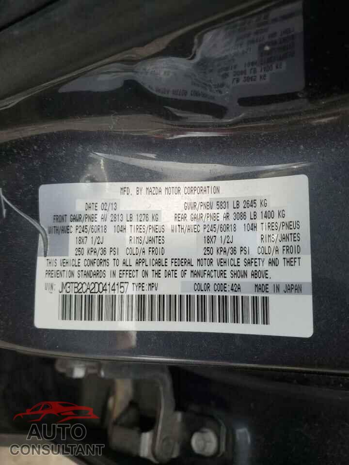 MAZDA CX-9 2013 - JM3TB2CA2D0414157