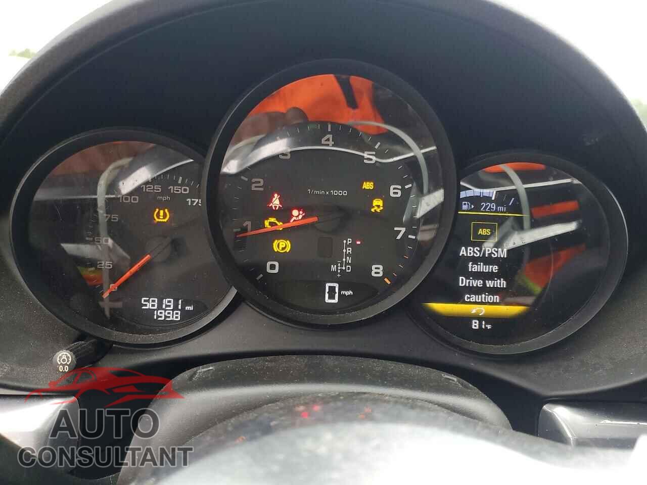 PORSCHE BOXSTER 2017 - WP0CA2A85HS220583