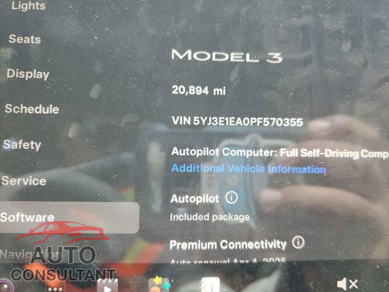 TESLA MODEL 3 2023 - 5YJ3E1EA0PF570355