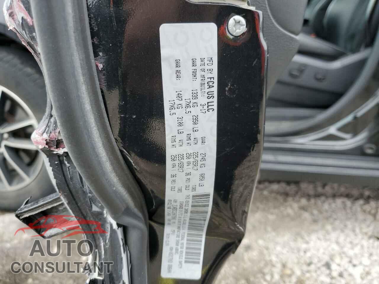 DODGE CARAVAN 2017 - 2C4RDGCG2HR725002