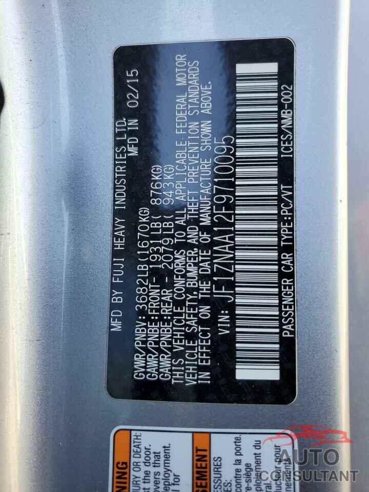 TOYOTA SCION 2015 - JF1ZNAA12F9710095