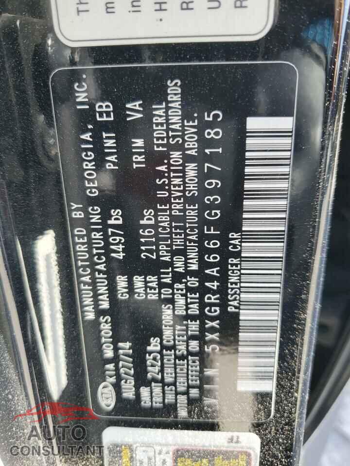 KIA OPTIMA 2015 - 5XXGR4A66FG397185