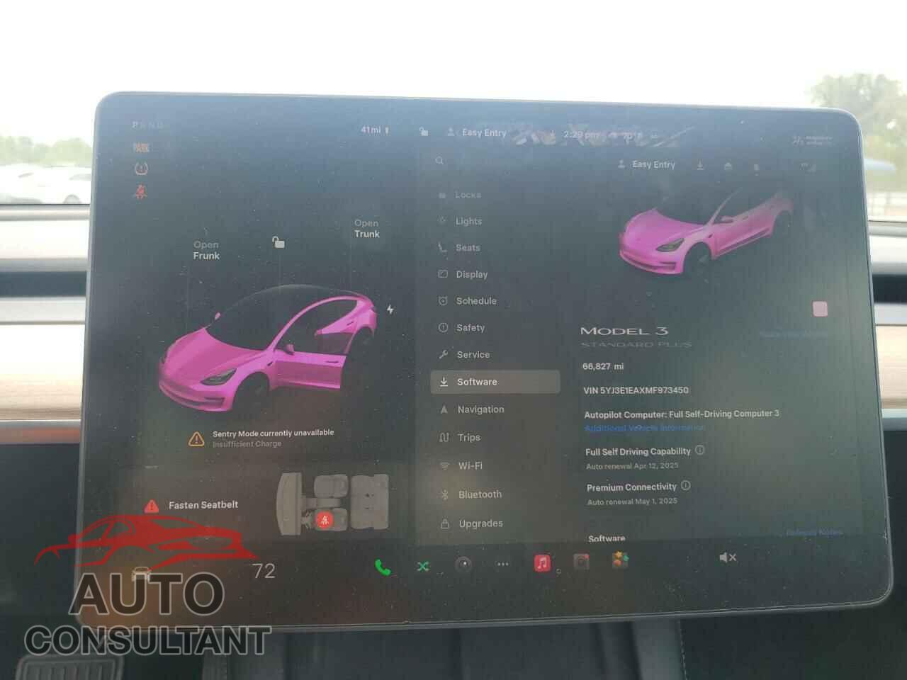 TESLA MODEL 3 2021 - 5YJ3E1EAXMF973450