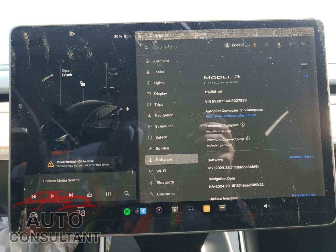 TESLA MODEL 3 2018 - 5YJ3E1EA9JF037833