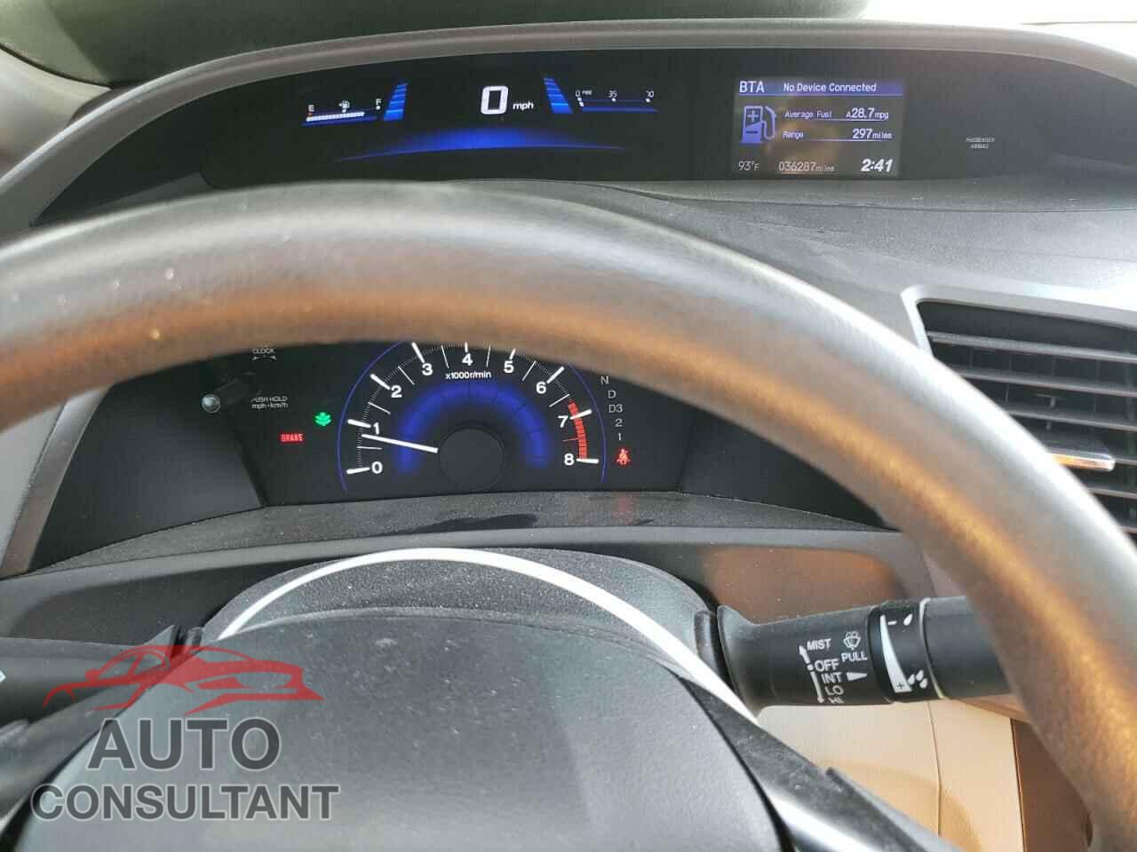 HONDA CIVIC 2012 - 19XFB2F88CE087204