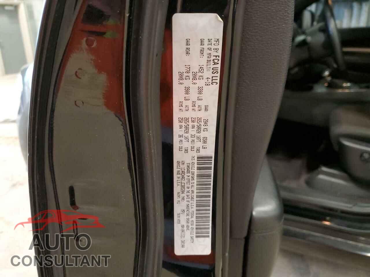 DODGE DURANGO 2018 - 1C4RDHAG1JC385204