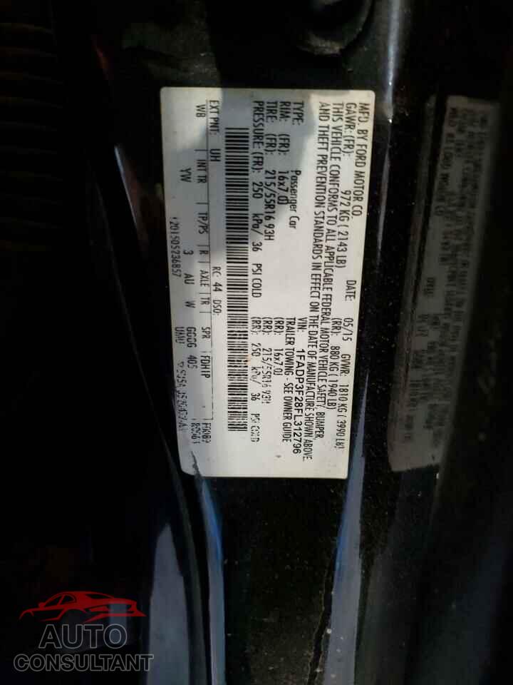 FORD FOCUS 2015 - 1FADP3F28FL312796