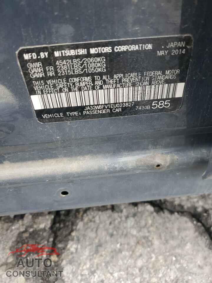 MITSUBISHI EVO 2014 - JA32W8FV1EU023827