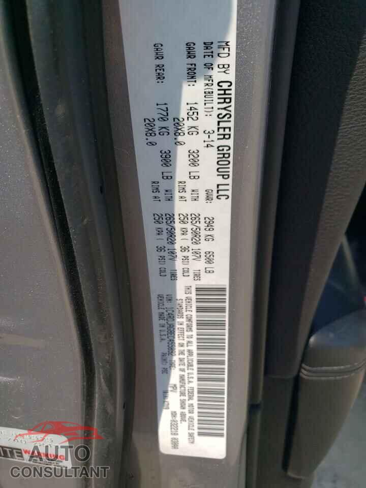DODGE DURANGO 2014 - 1C4RDJAG8EC455892