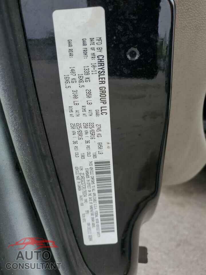 DODGE CARAVAN 2012 - 2C4RDGCG7CR178334
