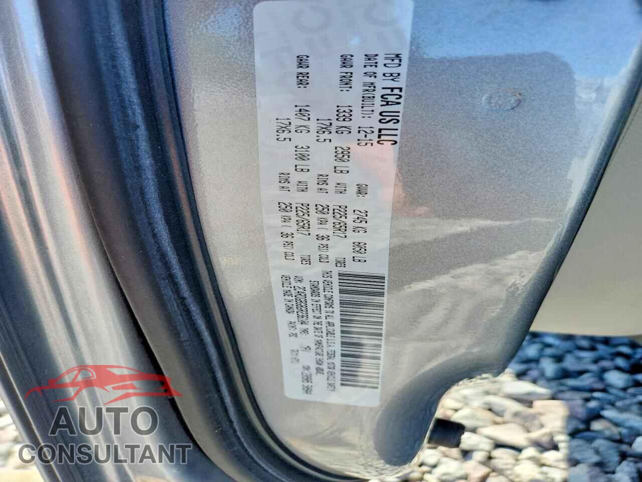 DODGE CARAVAN 2016 - 2C4RDGBG8GR236104
