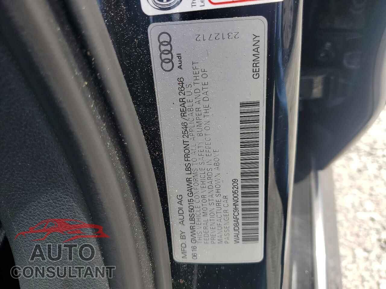 AUDI A6 2017 - WAUD8AFC9HN005209