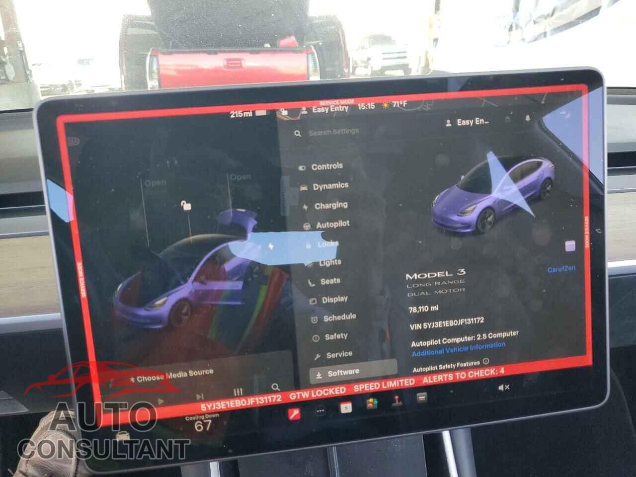 TESLA MODEL 3 2018 - 5YJ3E1EB0JF131172