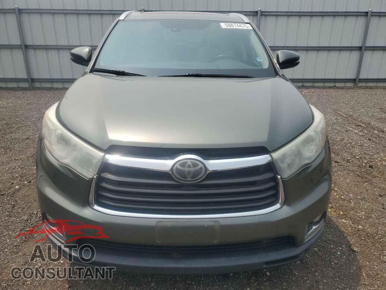 TOYOTA HIGHLANDER 2014 - 5TDYKRFH8ES010956