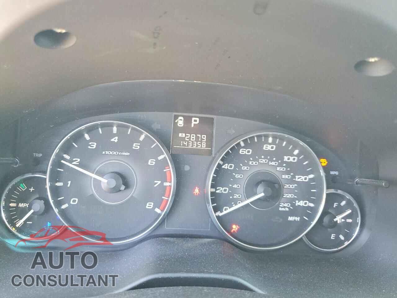 SUBARU OUTBACK 2012 - 4S4BRBGC2C3302897