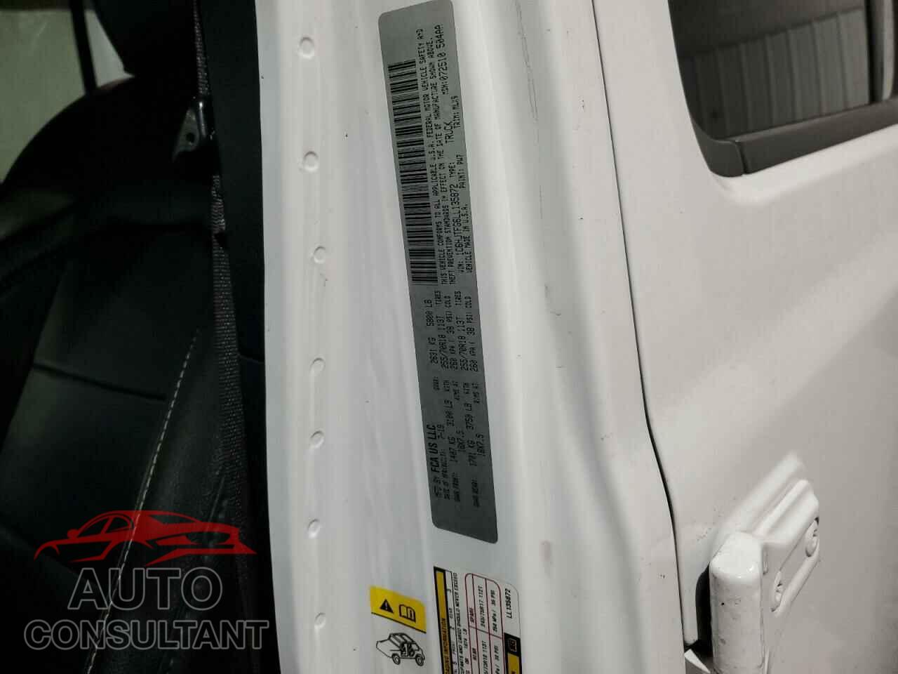 JEEP GLADIATOR 2020 - 1C6HJTFG6LL135872