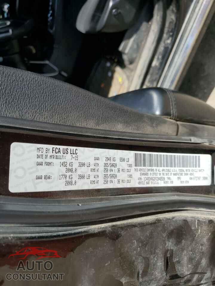 DODGE DURANGO 2015 - 1C4RDHAG2FC946520