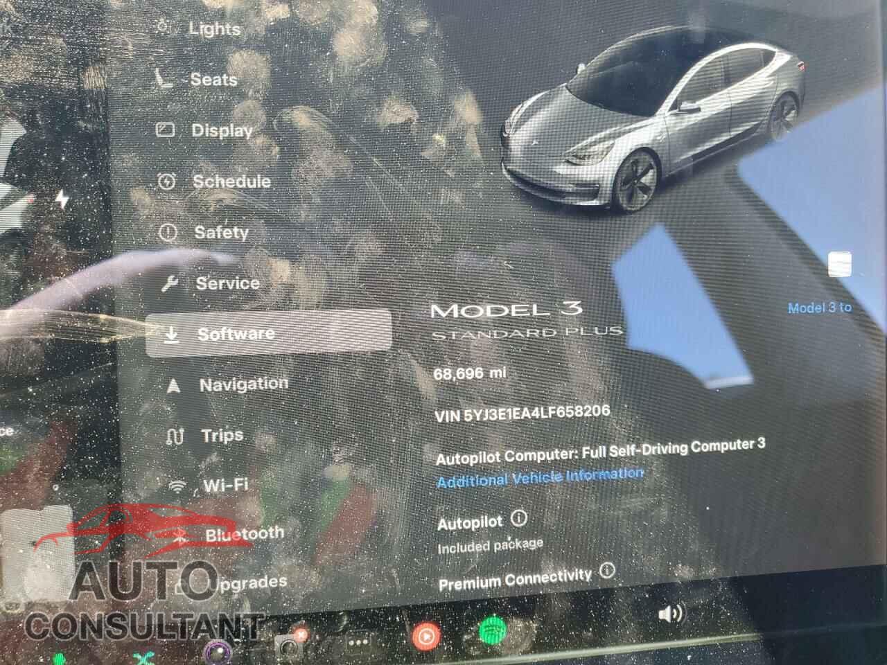 TESLA MODEL 3 2020 - 5YJ3E1EA4LF658206