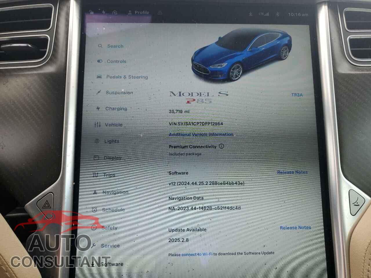 TESLA MODEL S 2013 - 5YJSA1CP7DFP12954