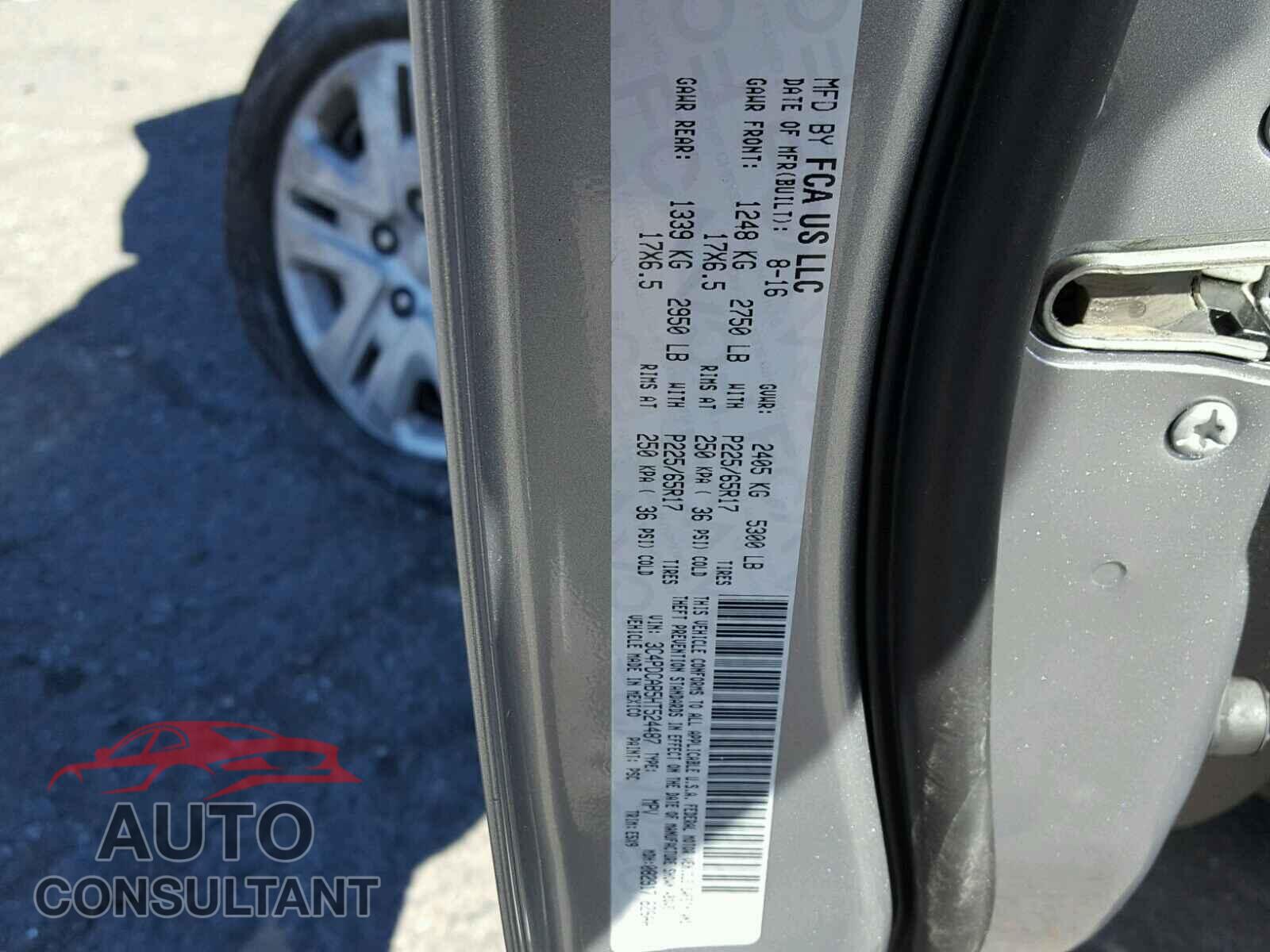 DODGE JOURNEY SE 2017 - 3C4PDCAB5HT524487