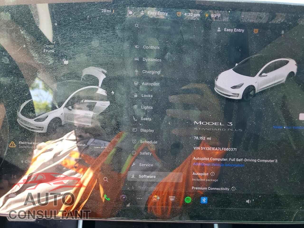 TESLA MODEL 3 2020 - 5YJ3E1EA7LF660371