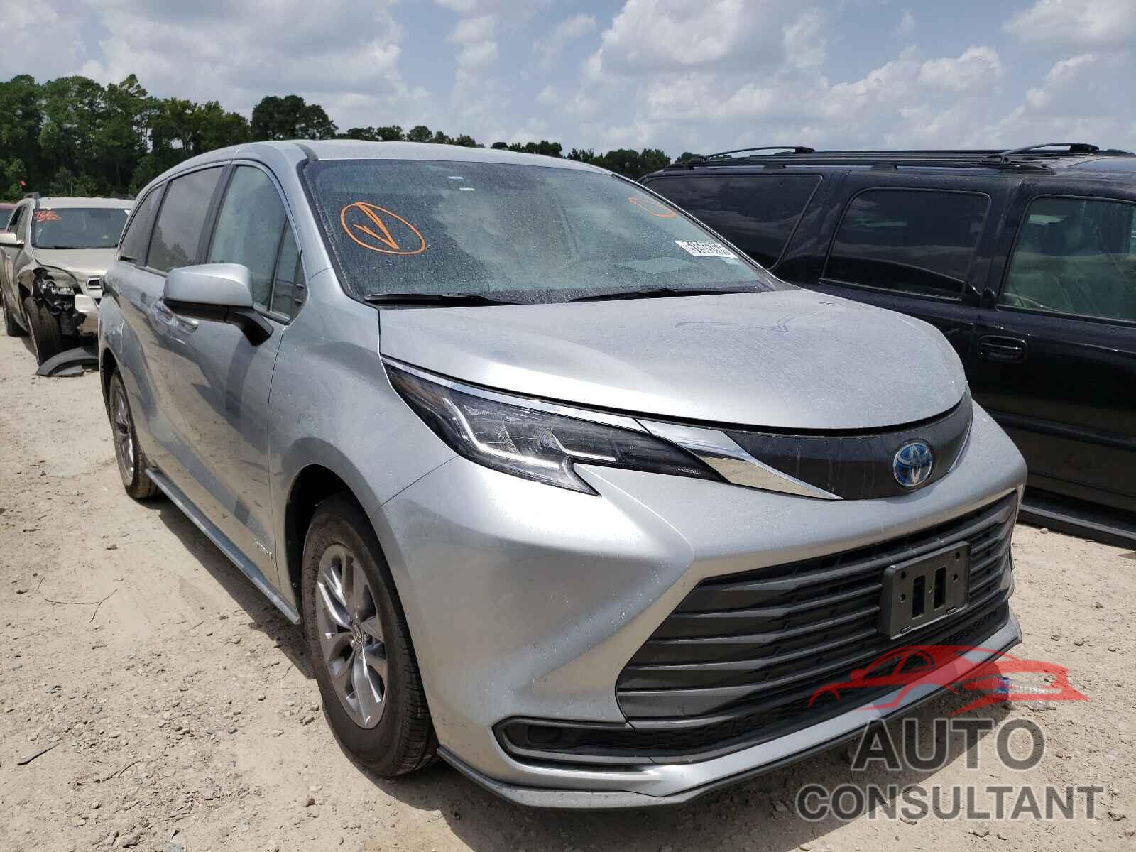 TOYOTA SIENNA 2021 - 5TDKRKECXMS036858