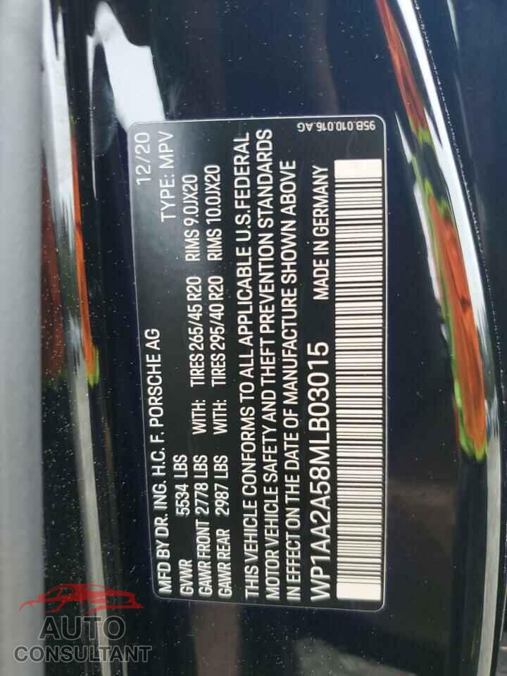PORSCHE MACAN 2021 - WP1AA2A58MLB03015