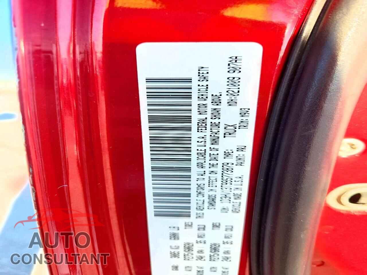 DODGE RAM 1500 2009 - 1D3HV13T99S773879
