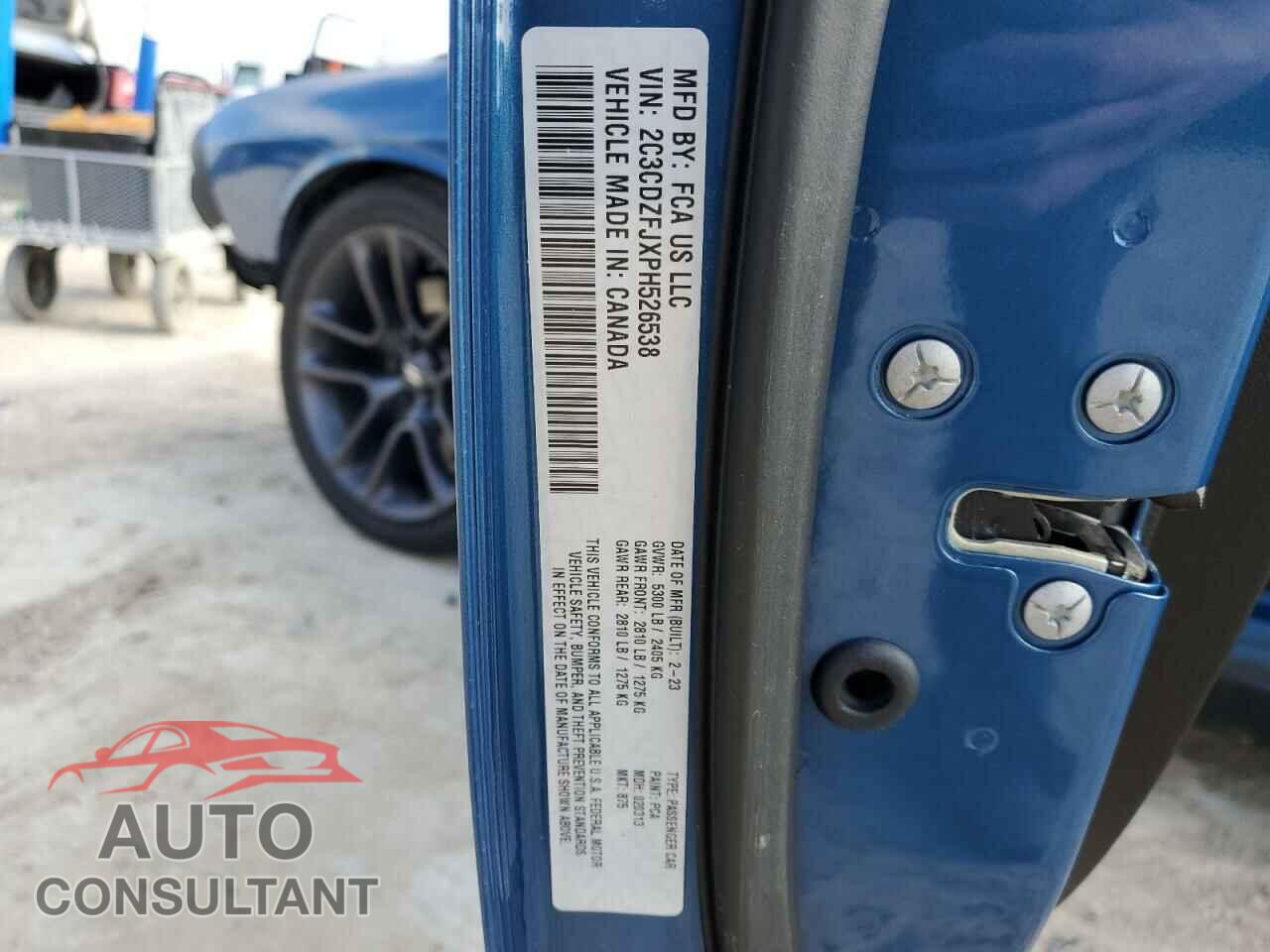 DODGE CHALLENGER 2023 - 2C3CDZFJXPH526538