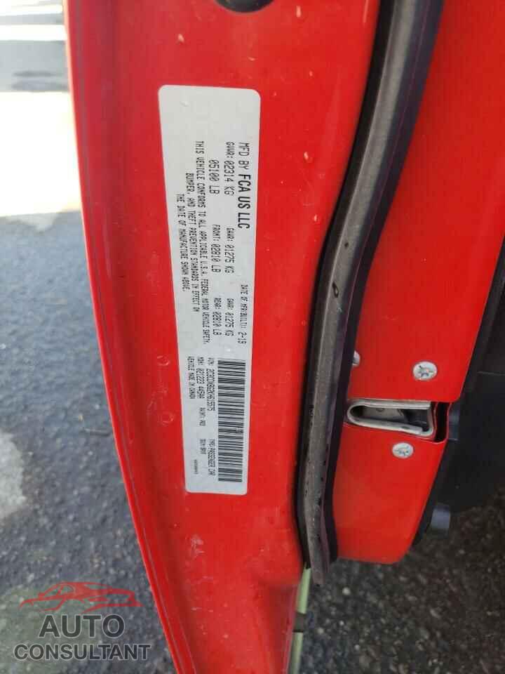 DODGE CHARGER 2019 - 2C3CDXBG2KH615575