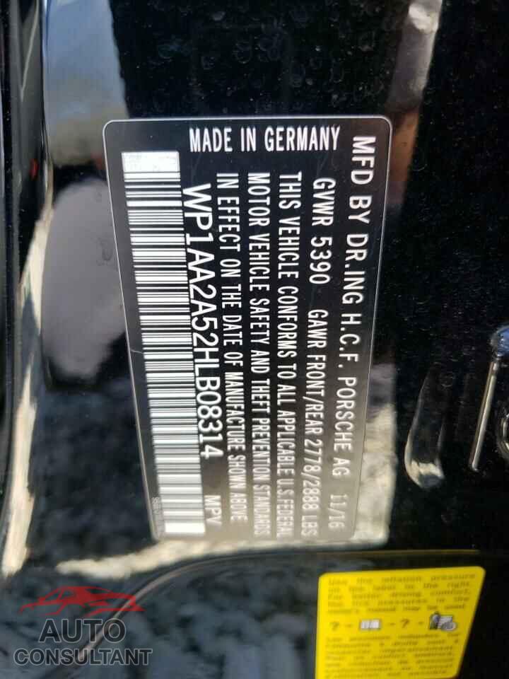 PORSCHE MACAN 2017 - WP1AA2A52HLB08314