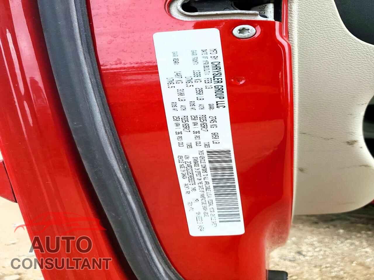 DODGE CARAVAN 2013 - 2C4RDGDG9DR692279
