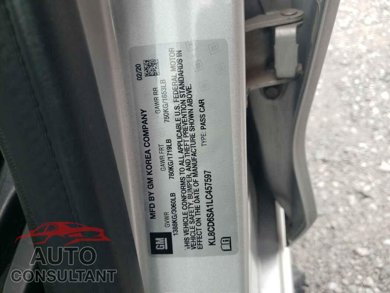 CHEVROLET SPARK 2020 - KL8CD6SA1LC457597