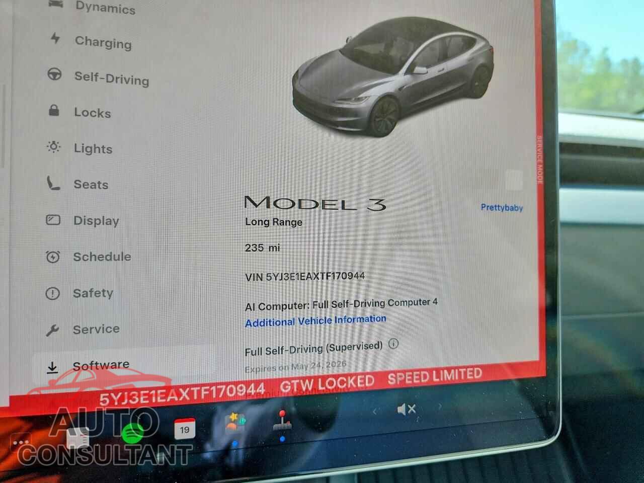 TESLA MODEL 3 2026 - 5YJ3E1EAXTF170944