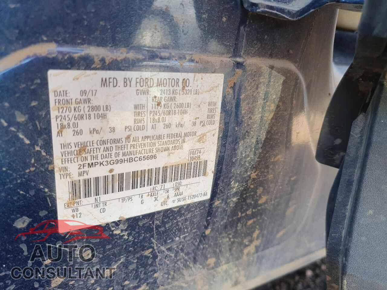 FORD EDGE 2017 - 2FMPK3G99HBC65696