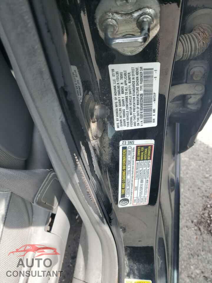 HONDA CIVIC 2009 - 19XFA16549E039436